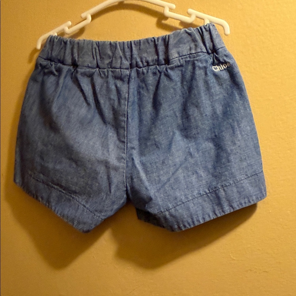 Chloe Light Blue Star Embroidered Bermudas - Picture 5 of 5